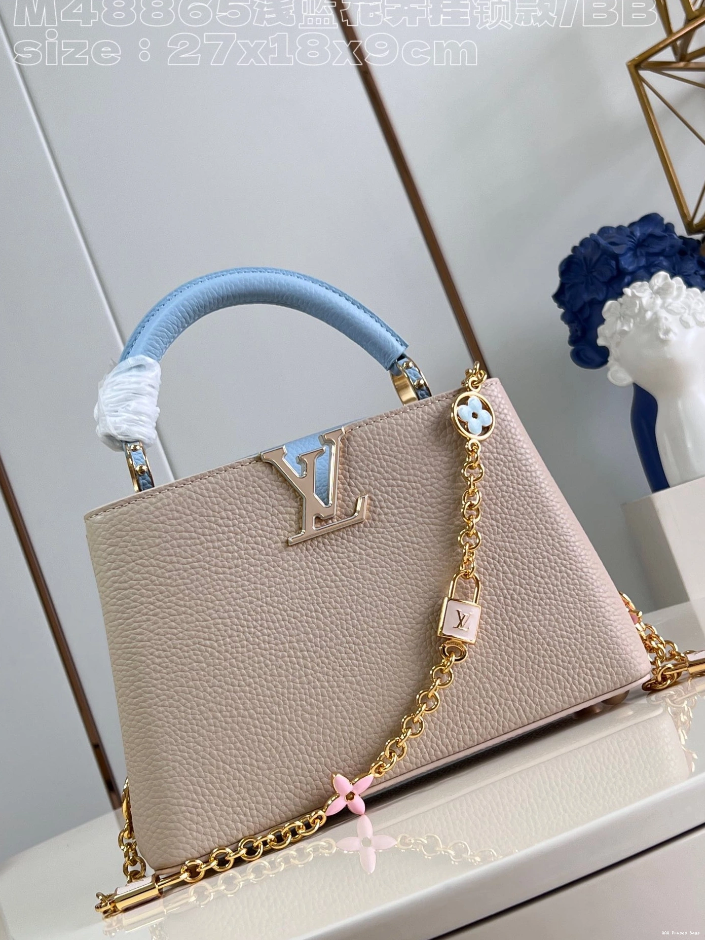 AAA Replica Ru CAPUCINES VUITTON LOUIS BB-27*18*9CM 0814